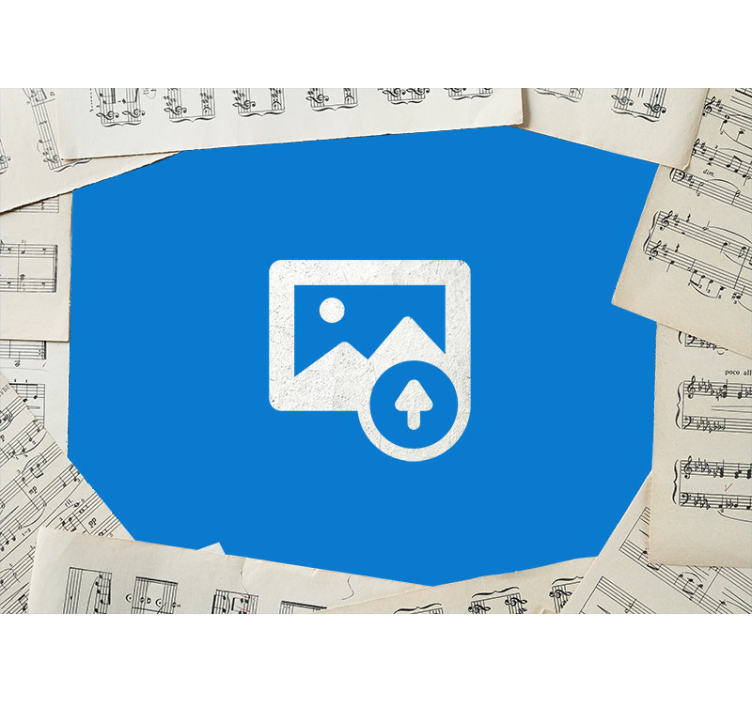 Gitaar en bladmuziek fotobehang tienerkamer - TenStickers