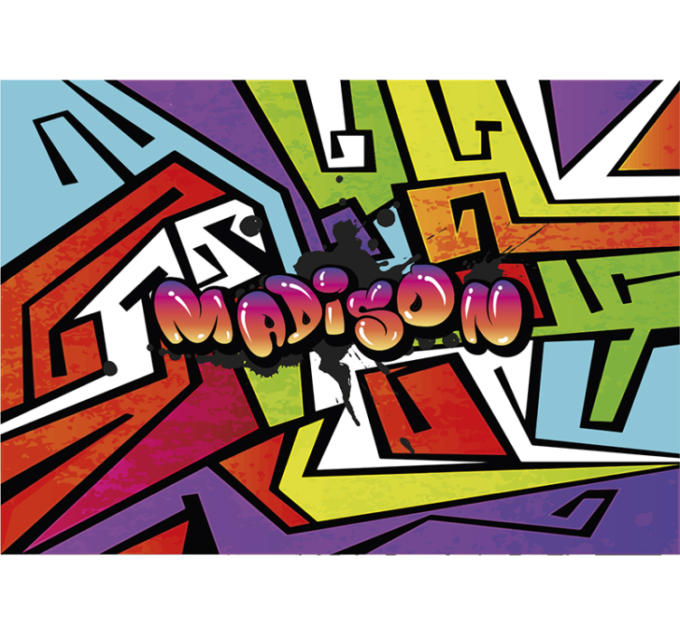 Fotobehang graffiti gedurfde straatkunst - TenStickers