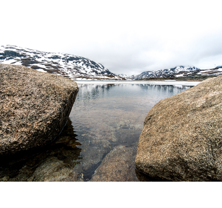 Fototapet landschap serene bergweergalm - TenStickers