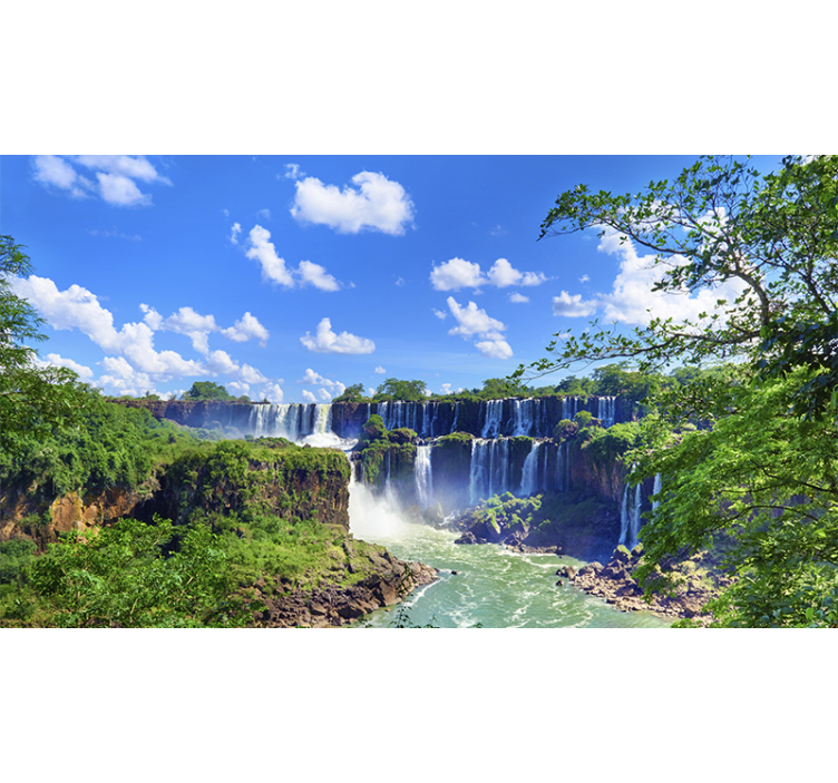 Majestueuze scène foto behang waterval - TenStickers