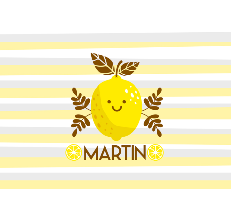 Fotobehang kinderkamer smiling lemon decor - TenStickers