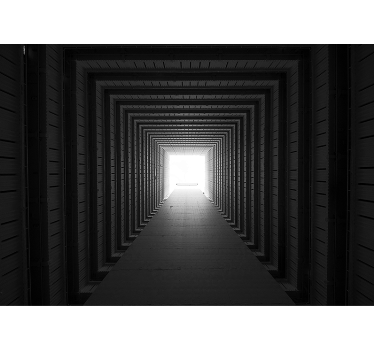 Tunnelperspectief weergave abstract fotobehang - TenStickers