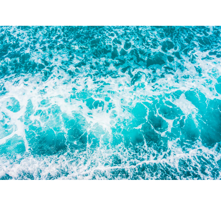 Fotobehang zee koppel omarmt golven - TenStickers