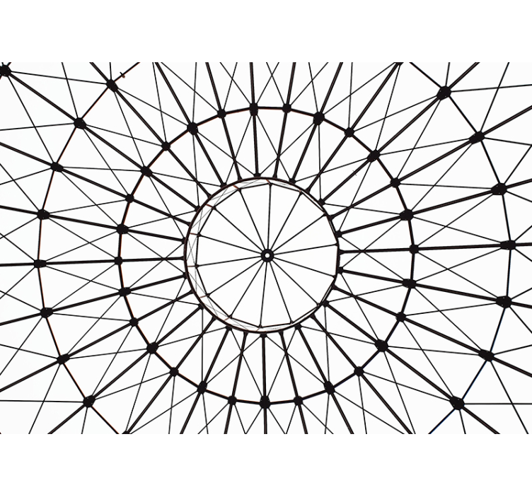 Geometrisch arrangementconcept fotobehang patronen - TenStickers