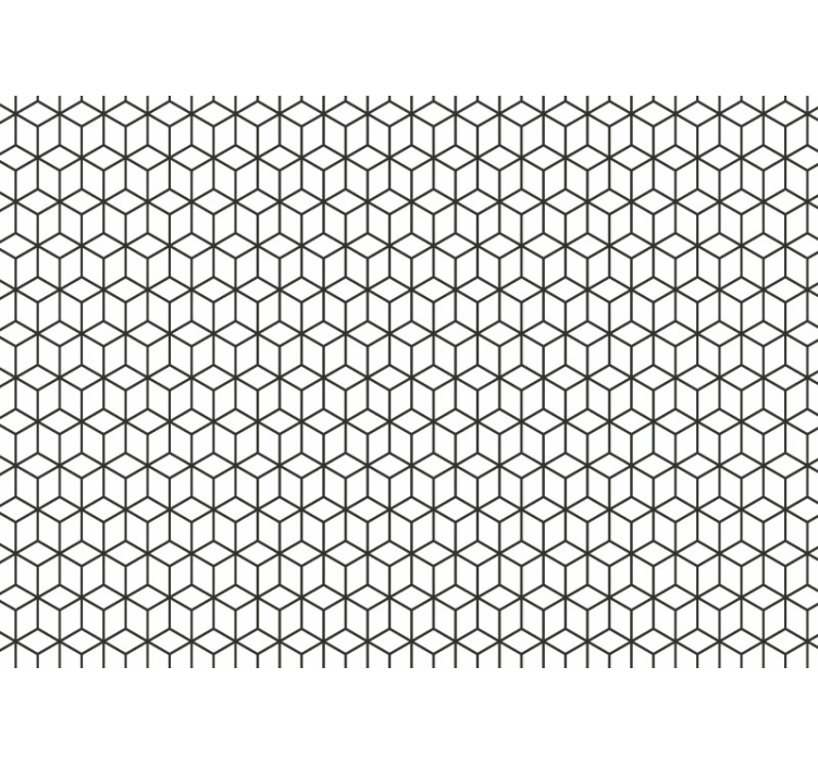 Geometrisch kubuspatroon fotobehang patronen - TenStickers