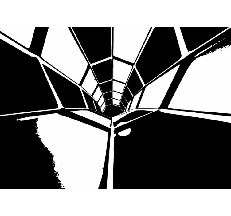 Geometrisch perspectief abstract fotobehang - TenStickers