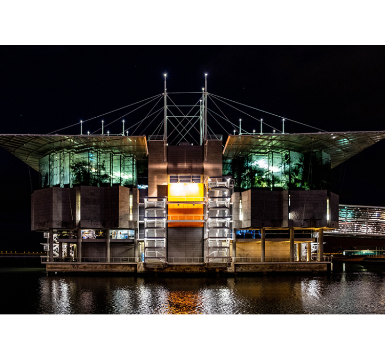 Futuristische stedelijke architectuur fotobehang stad - TenStickers