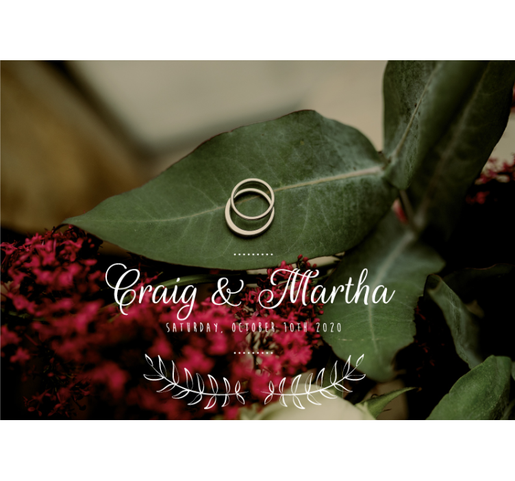 Eeuwige trouwringen foto behang liefde - TenStickers