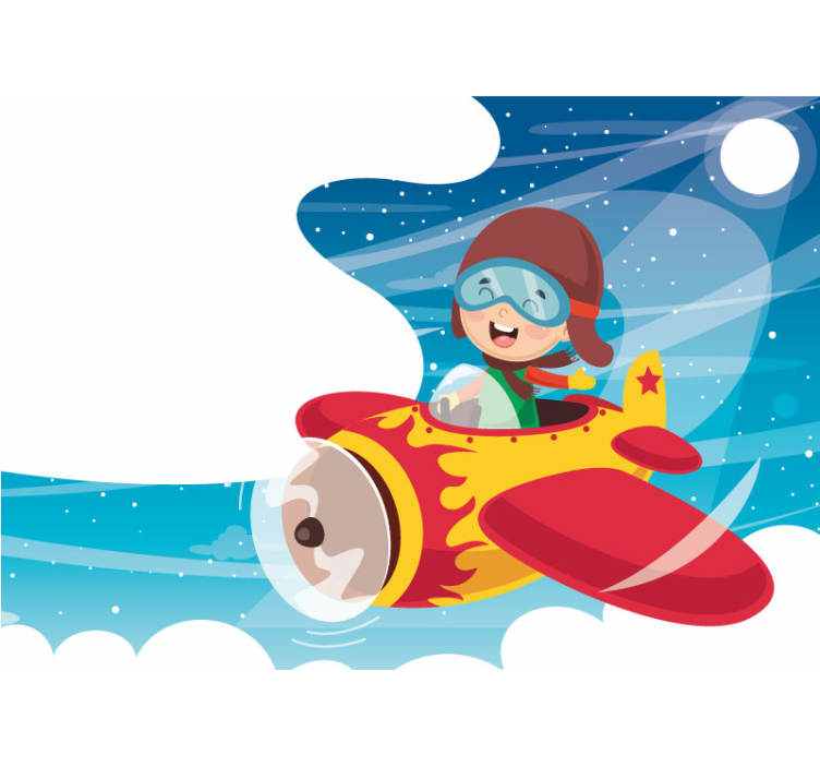 Speels kinderavontuur foto behang liefde - TenStickers