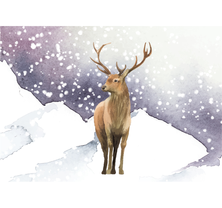 Foto behang dieren majestueus hertenscène - TenStickers