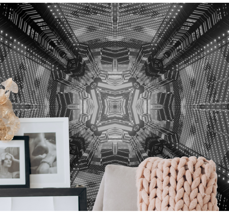 Abstract fotobehang complexe geometrische patronen - TenStickers