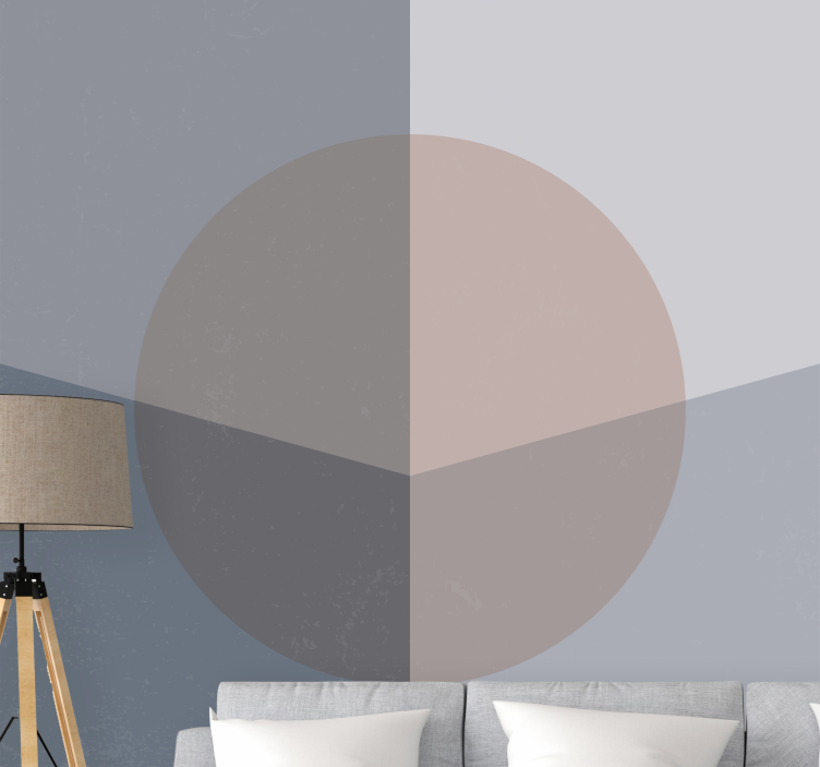 Abstract fotobehang geometrisch cirkelpatroon - TenStickers