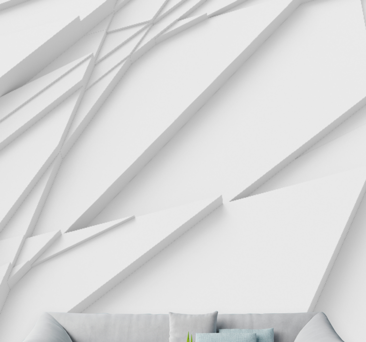 Abstract fotobehang geometrische gelaagde patronen - TenStickers