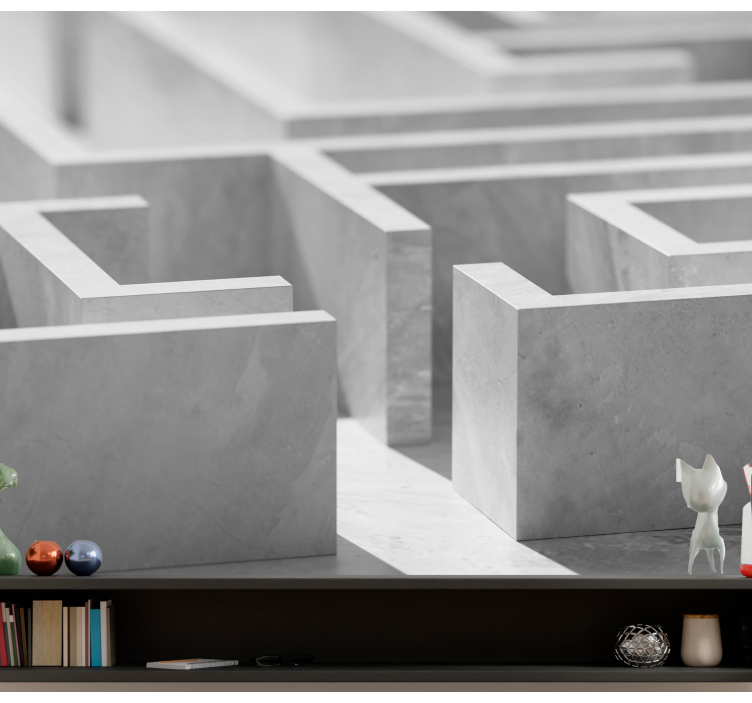 Abstract fotobehang maze structuur details - TenStickers