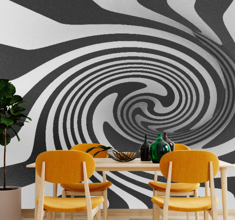 Abstract fotobehang spiral illusie effect - TenStickers