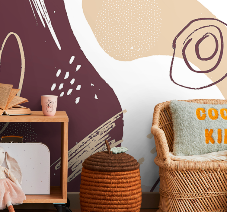 Abstracte geometrische vormen abstract fotobehang - TenStickers