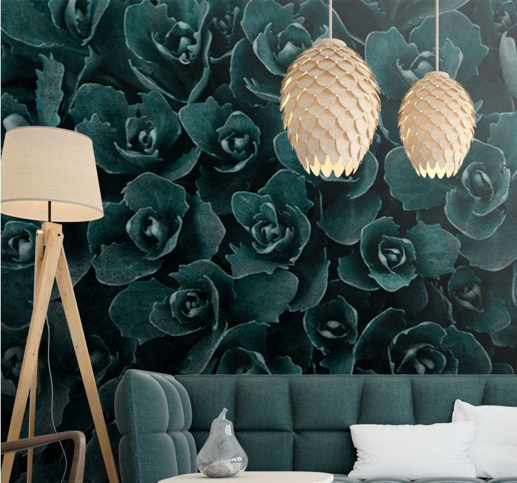 Bloemen foto behang elegante rozenbloem - TenStickers