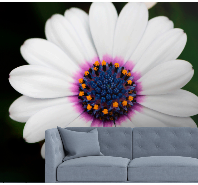 Bloemen foto behang witte bloesem bloemen - TenStickers