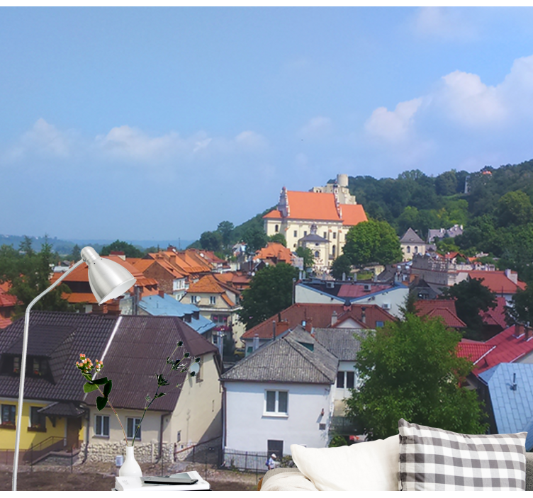 Charmant landelijk dorp fotobehang stad - TenStickers