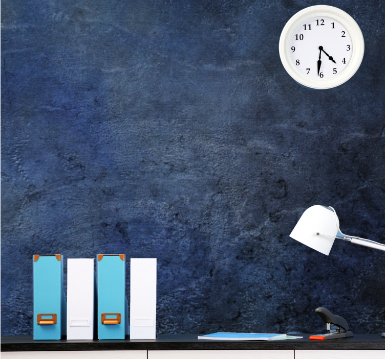 Diepblauw fotobehang patronen - TenStickers