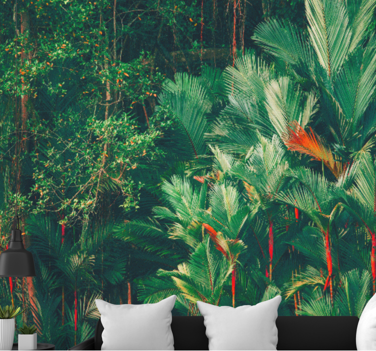 Foto behang jungle tropische palm collectie - TenStickers