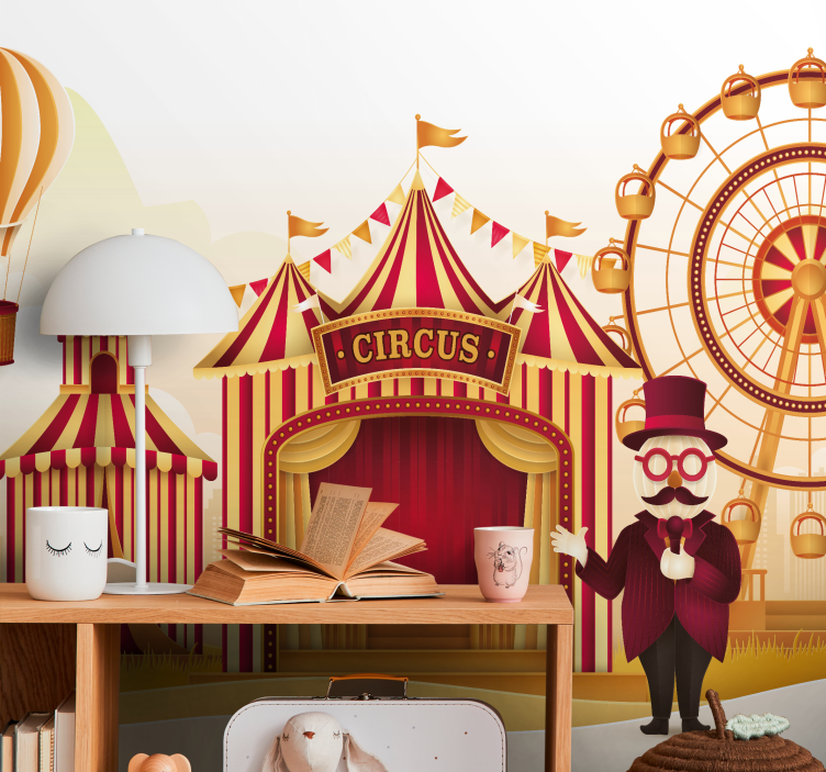 Foto behang liefde circus carnaval plezier - TenStickers