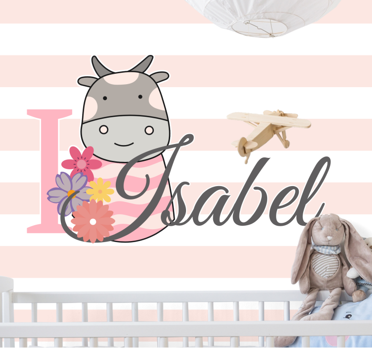 Foto behang liefde ik hou van koe - TenStickers