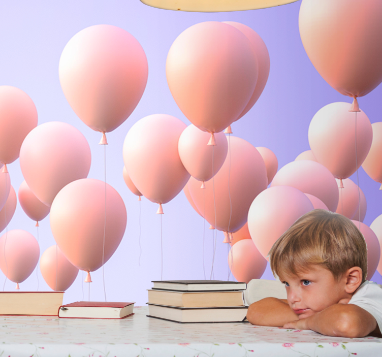 Foto behang liefde vrolijke ballon momenten - TenStickers