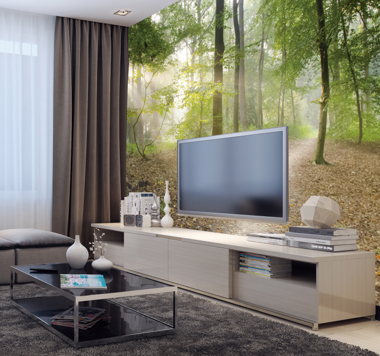 Natuur fotobehang met  bruine grond - TenStickers