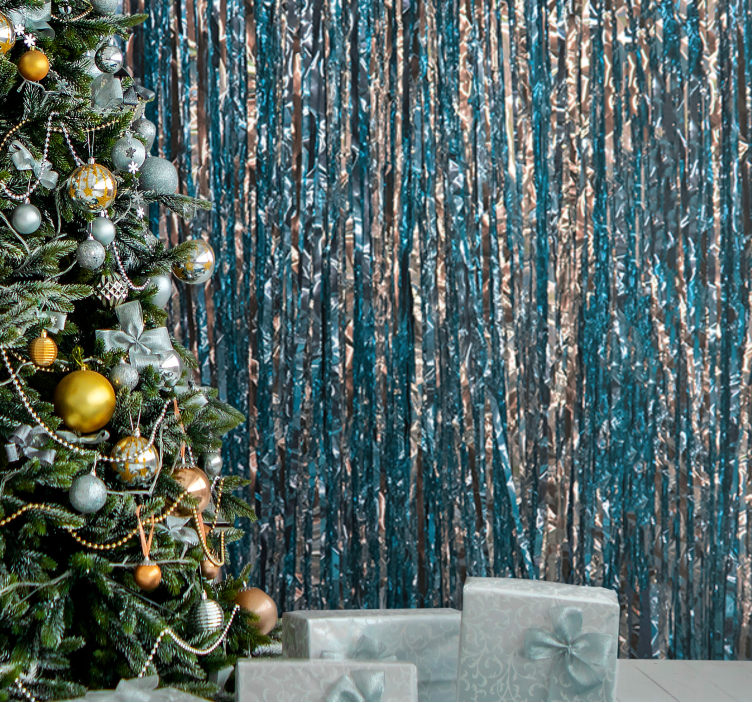Fotobehang kerst elegante kerstboom - TenStickers