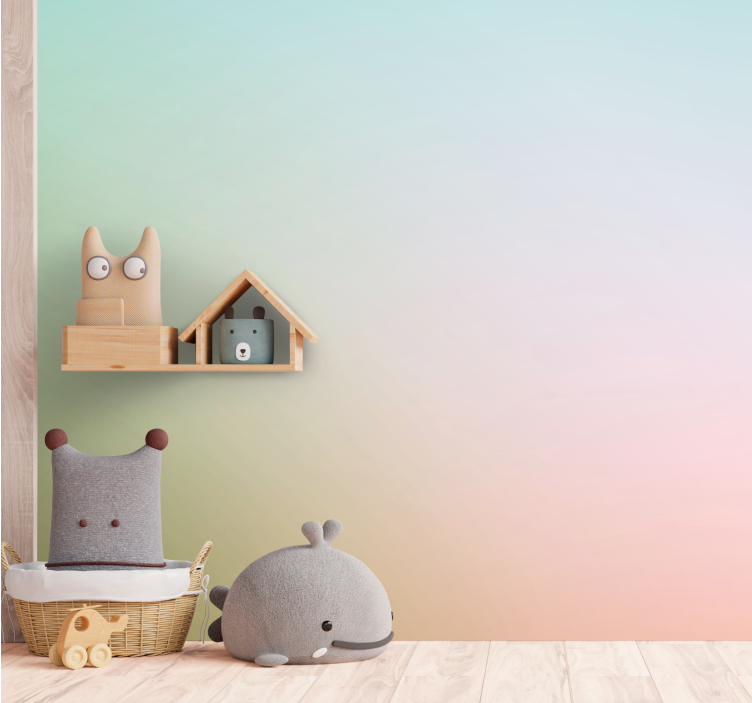 Fotobehang kinderkamer schattige dierenfiguren - TenStickers