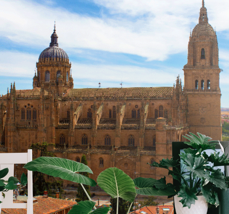 Fotobehang madrid historisch kathedraalzicht - TenStickers