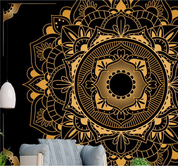Fotobehang mandala elegant mandala ontwerp - TenStickers
