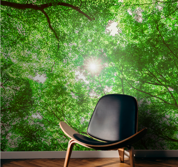 Fotobehang natuur canopy boomtoppen uitzicht - TenStickers