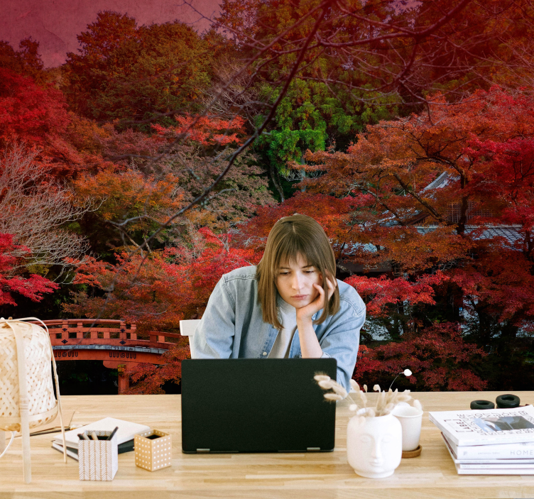 Fotobehang natuur herfst sereniteit - TenStickers