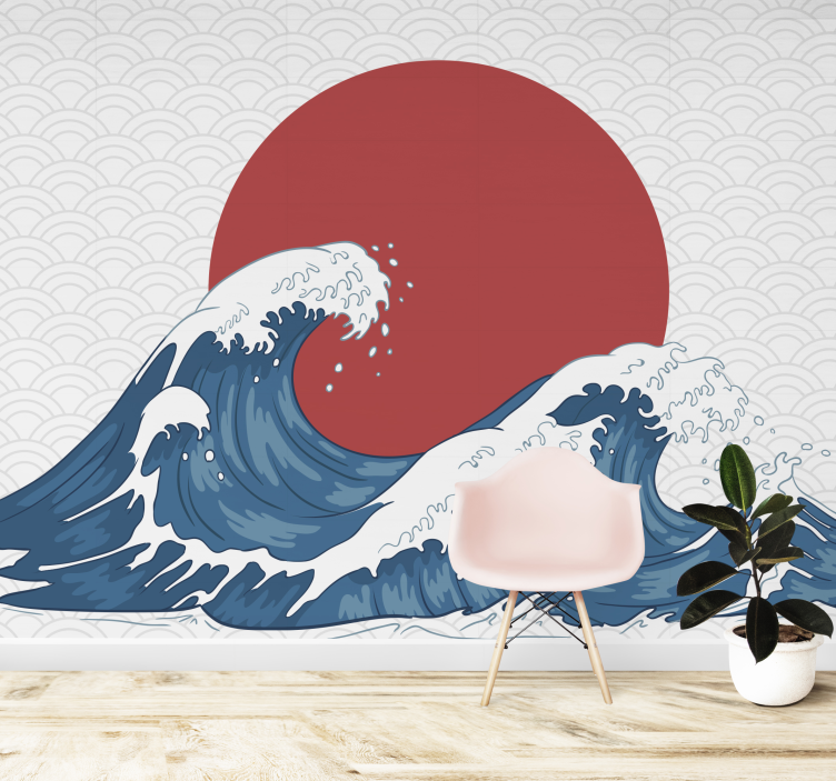 Fotobehang natuur ocean waves zonsopgang - TenStickers