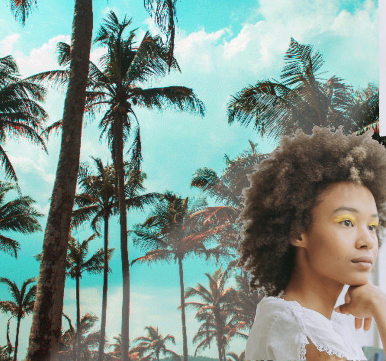 Fotobehang natuur palm trees paradijs - TenStickers