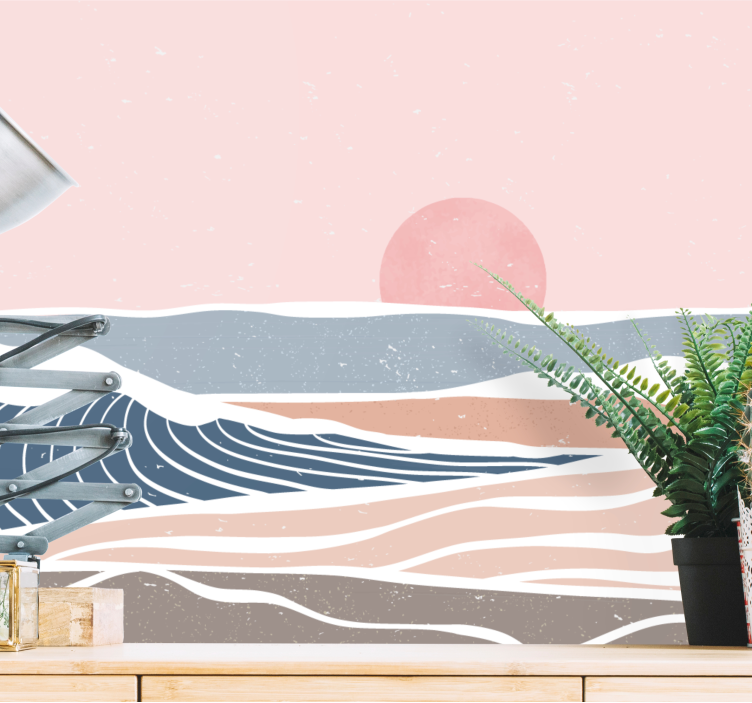 Fotobehang natuur rustige kustscène - TenStickers