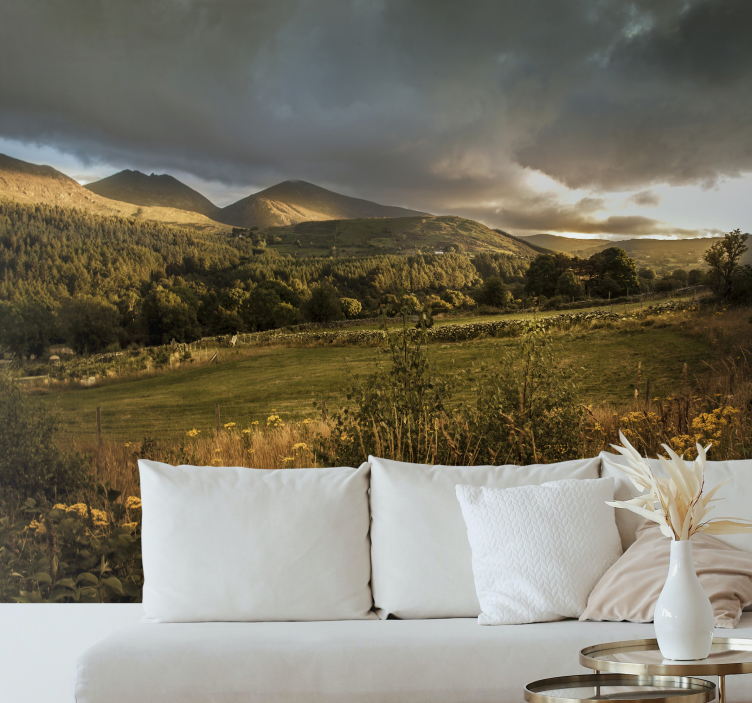 Fotobehang natuur serene berglandschap - TenStickers