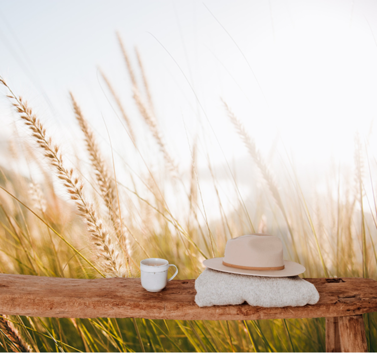 Fotobehang natuur zachte grasbries - TenStickers