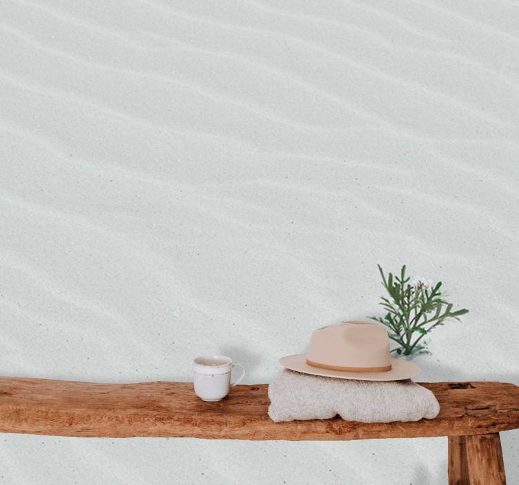 Fotobehang natuur zand en groene planten - TenStickers