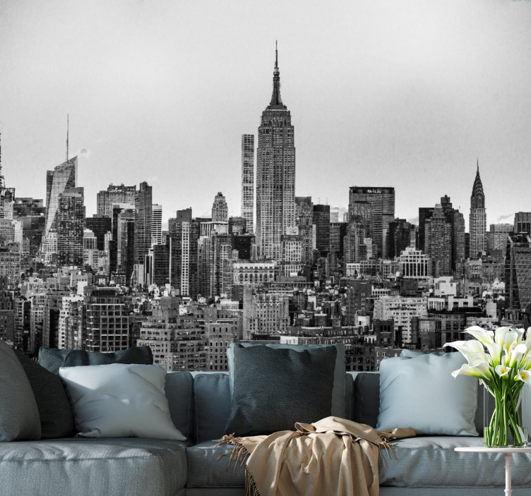 Fotobehang new york iconische skyline - TenStickers