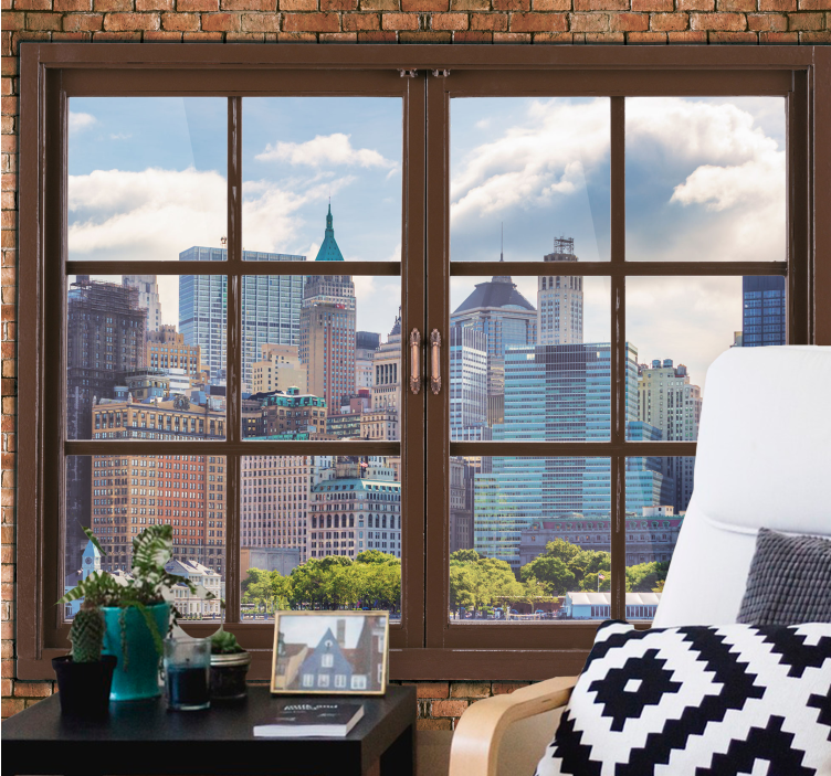 Fotobehang new york skyline uitzichten manhattan - TenStickers