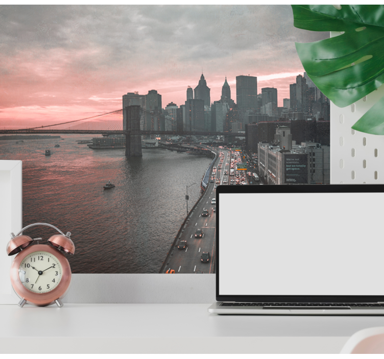 Fotobehang new york skyline van manhattan - TenStickers