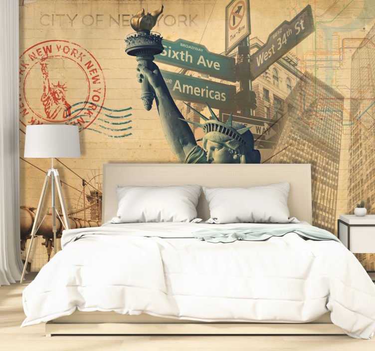 Fotobehang new york straten - TenStickers