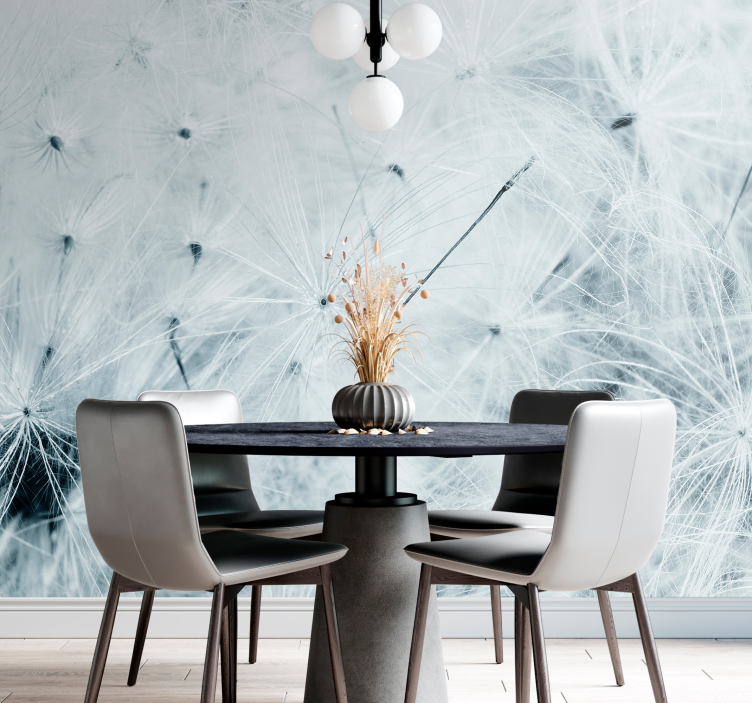 Fotobehang paardenbloem delicate paardenbloemzaadjes - TenStickers