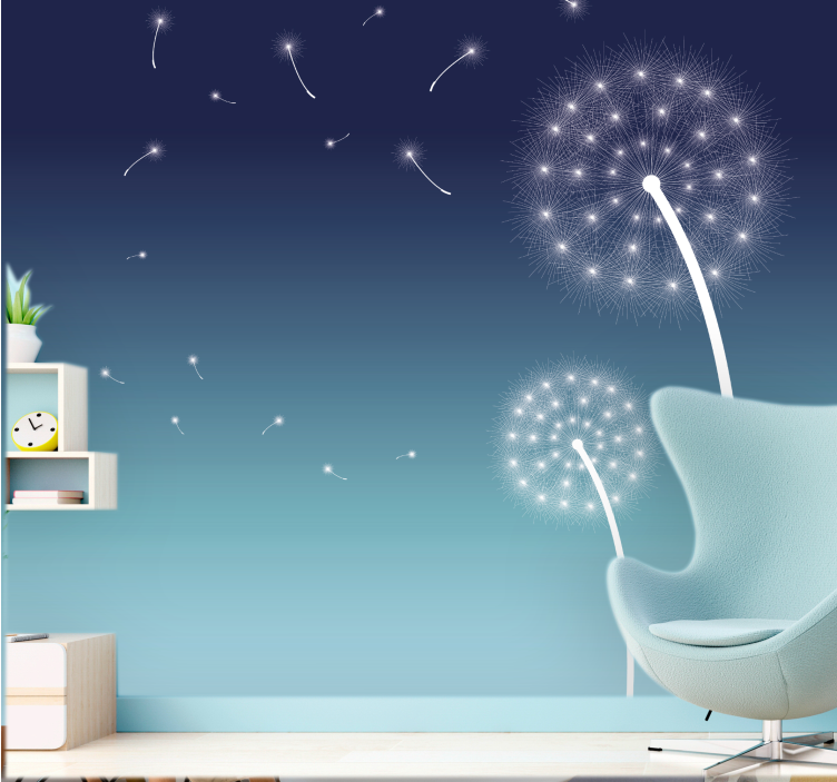 Fotobehang paardenbloem zachte paardenbloem bries - TenStickers