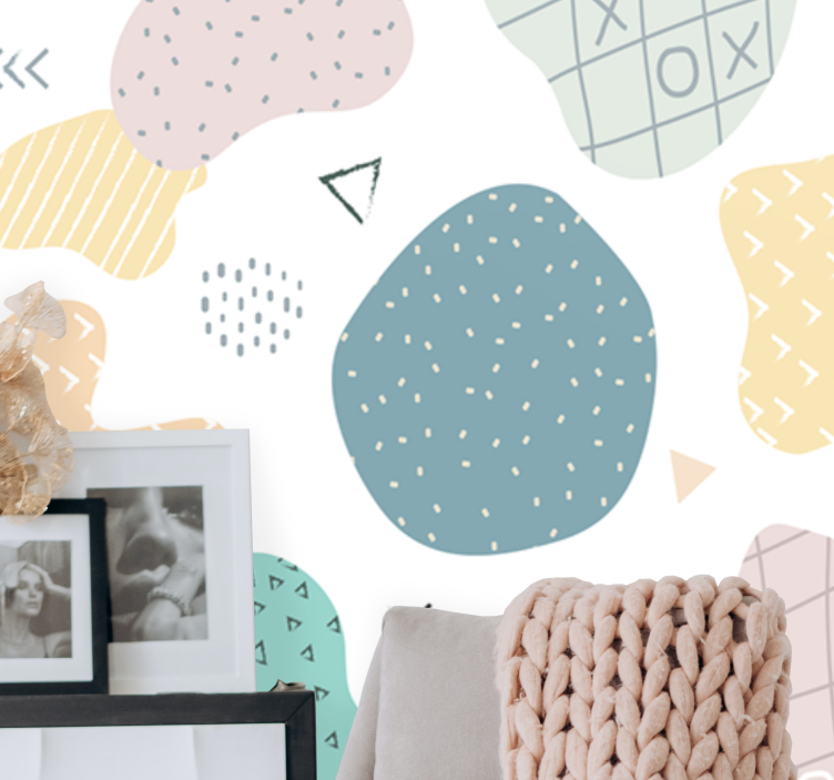 Fotobehang patronen abstracte vormgeving - TenStickers