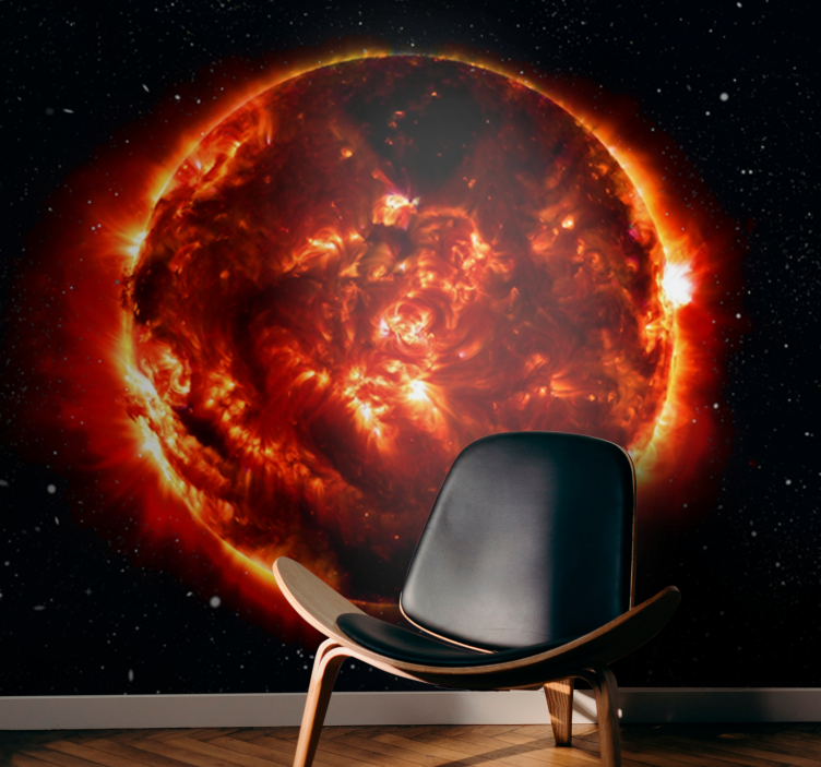 Fotobehang ruimte zonne-explosie effect - TenStickers
