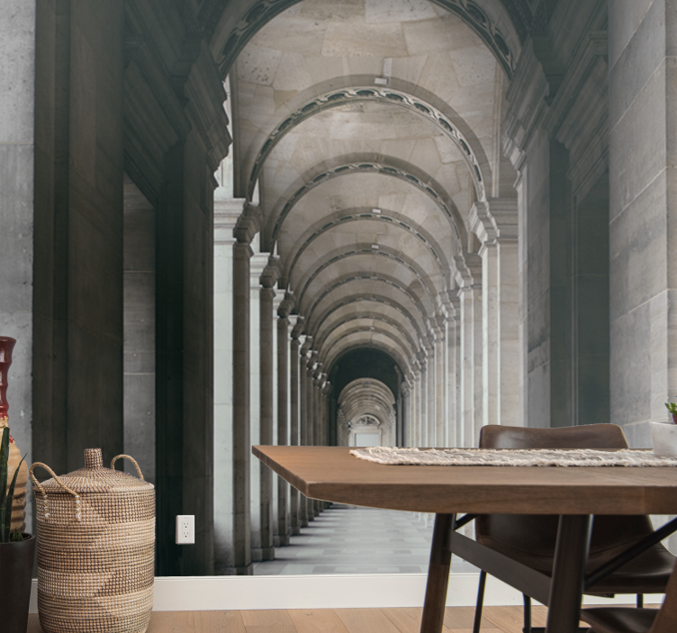 Fotobehang stad architectonische bogen perspectief - TenStickers